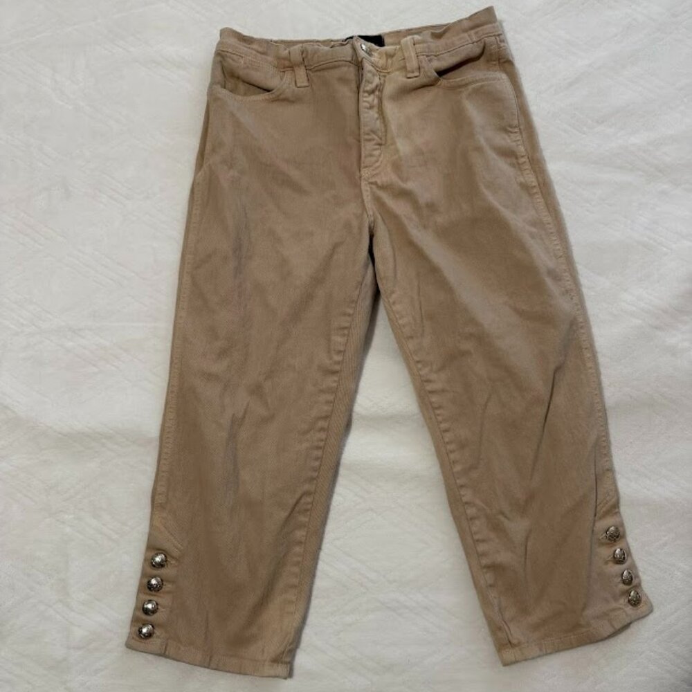 NYDJ Women's Size 6 Tan Denim Capri Jeans Made in USA